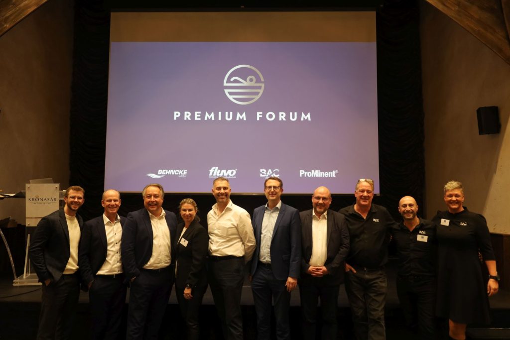 Premium-Forum 2024 Behncke fluvo Schmalenberger BAC Pool Systems ProMinent