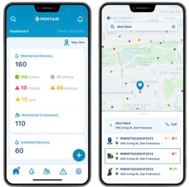 Pentair Pro App - Pool park remote control