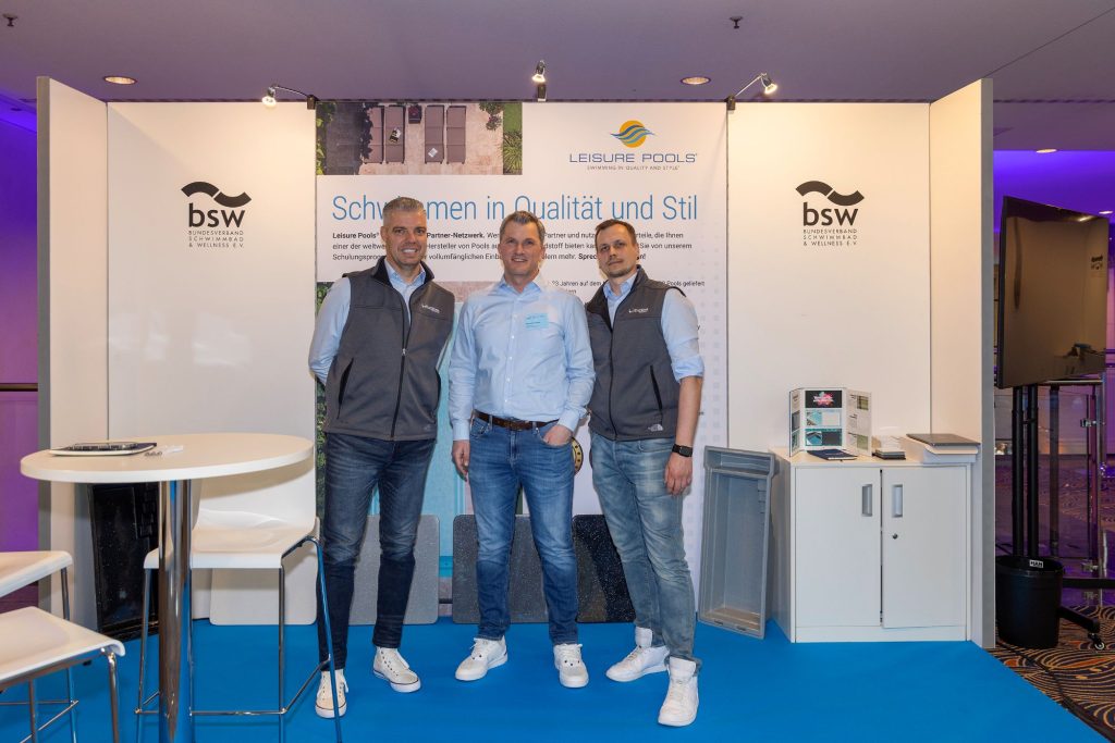 Leisure Pools mit Robert Zweegers, Alexander Thomas und Mario Pfund (v.l.n.r)