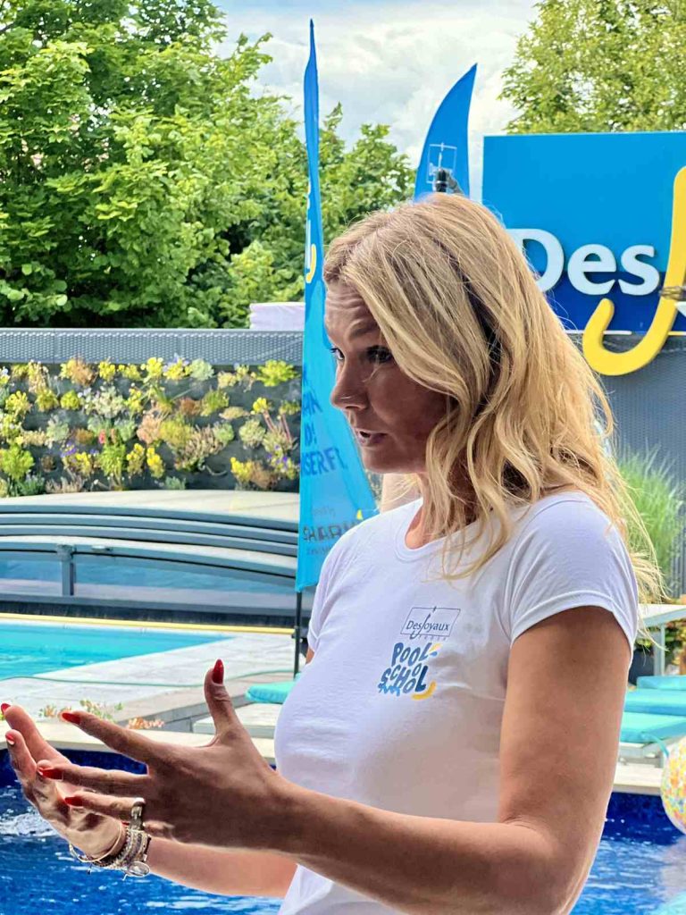 Franziska van Almsick ist die Schirmherrin der Pool School.