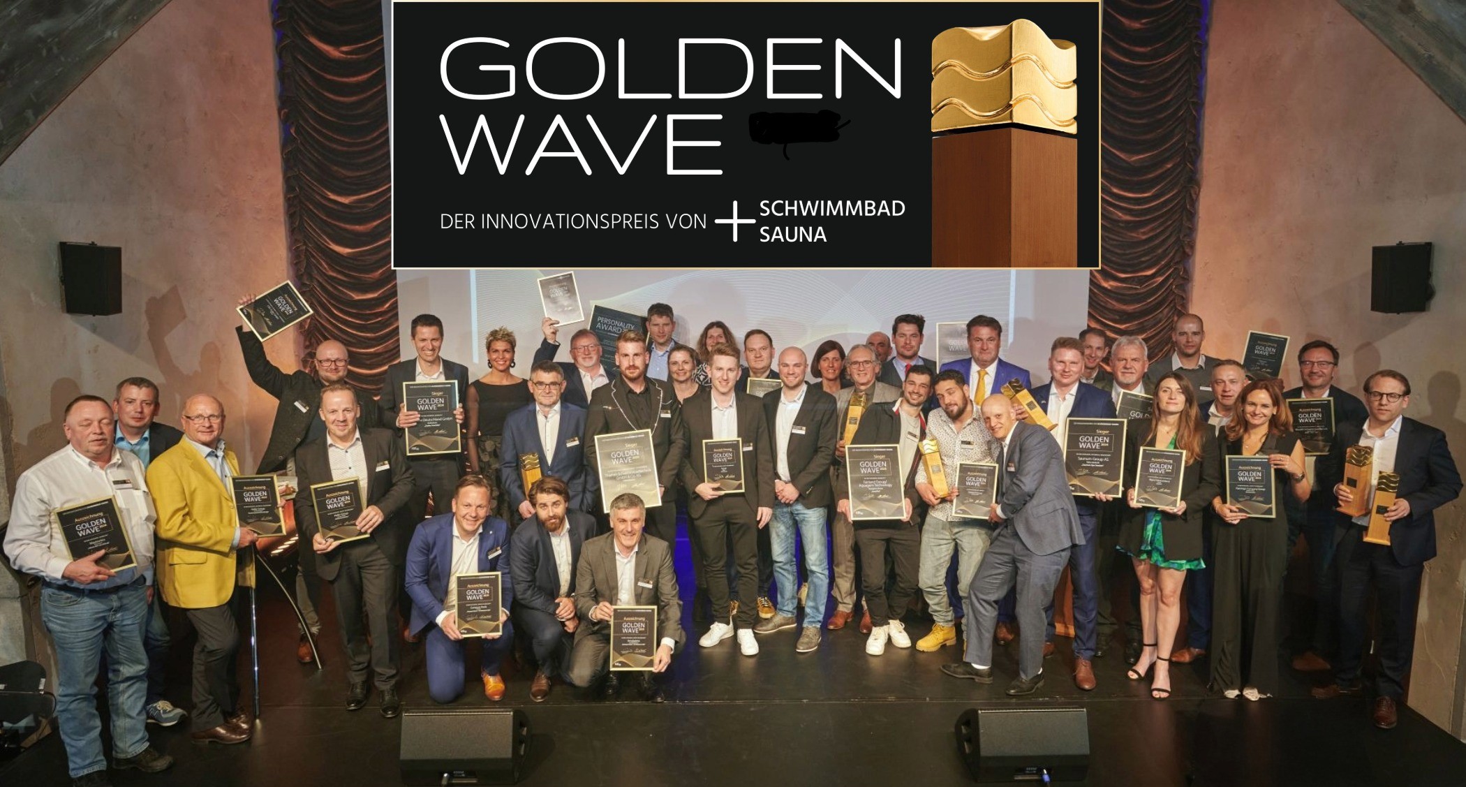 Golden Wave Siegerbild 2024 - Der Innovationspreis der Schwimmbad- und Wellnessbranche