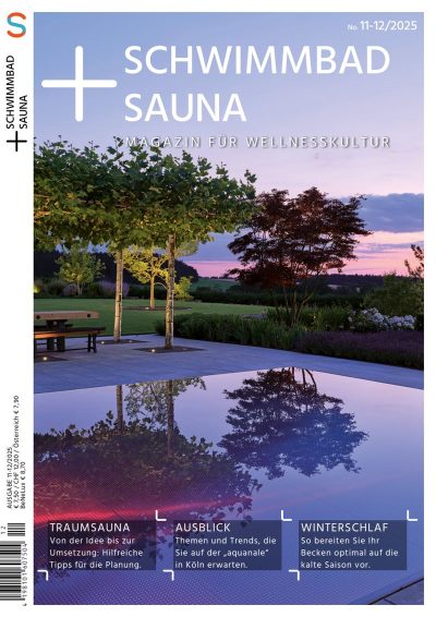 Das ist das Titelbild der Ausgabe Schwimmbad + Sauna 11/12-2025