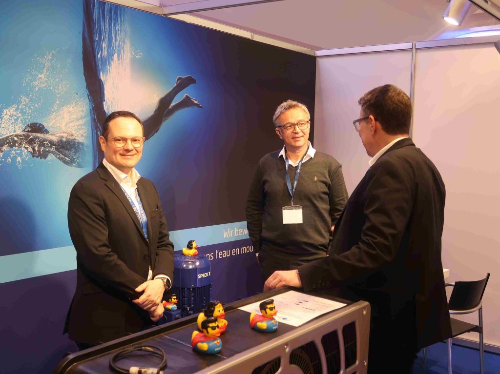 Drei Männer bei der AS Infotagung in Basel.